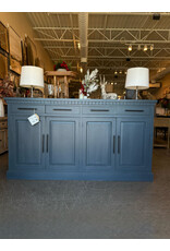 CAB282 Large Credenza 4 Drw w Bvld Pnls 4 dRw W/RG 81.8x17.7x44.8