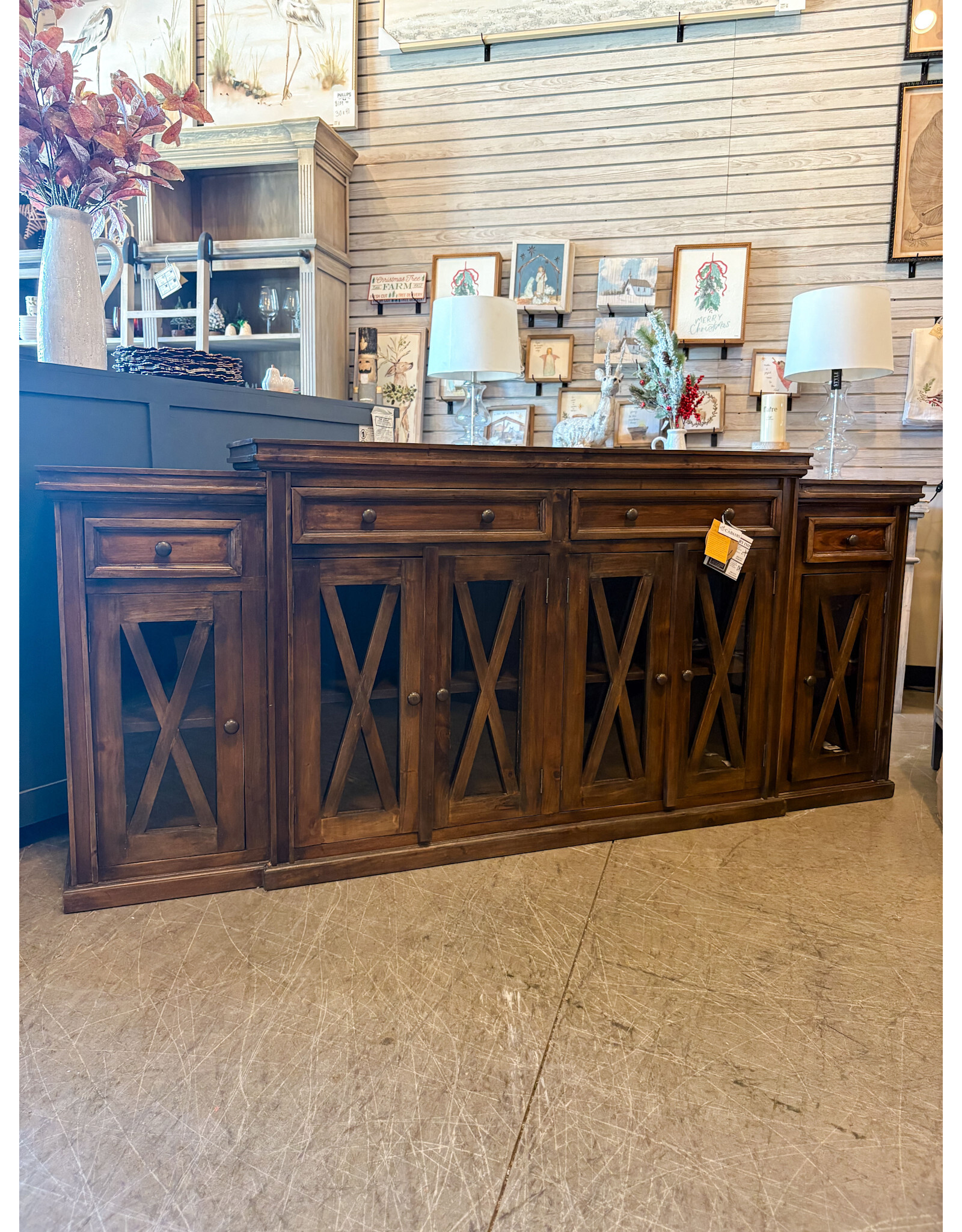 CAB618 Yorkshire Credenza 87x17.7x38.2"H