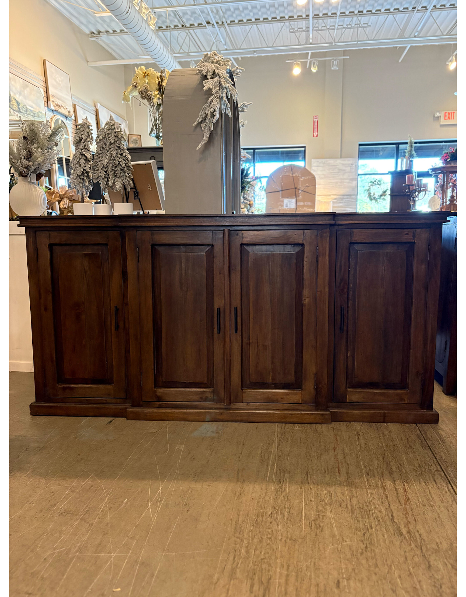 CAB621 Market Sideboard 4Panel Doors 73.2x18.8x36.2"H