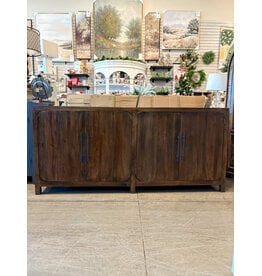 CAB601 Trenton Crdenza 4flat panel drs 79.8x16.1x36.2"H