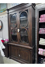 CAB1951 Greenfield Glazed Armoire 2GD 2Panel dr 51.1x17.7x96.1"H