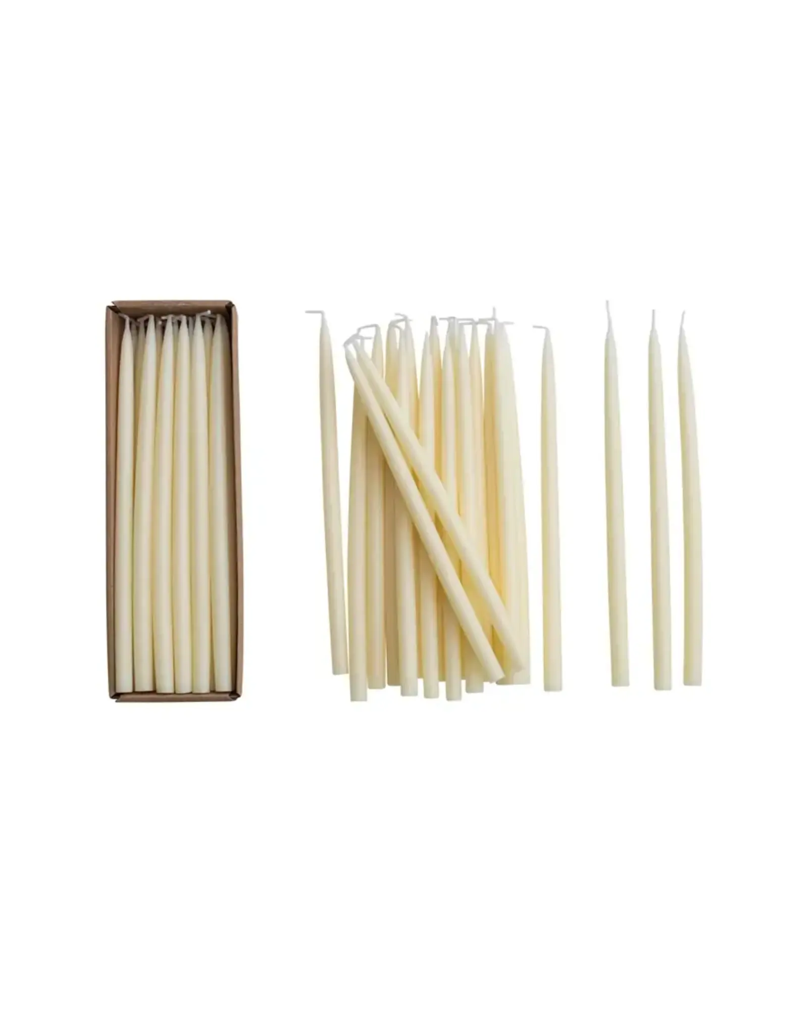 Unscented Thin Taper Candles in Box, Set of 24 CD2240