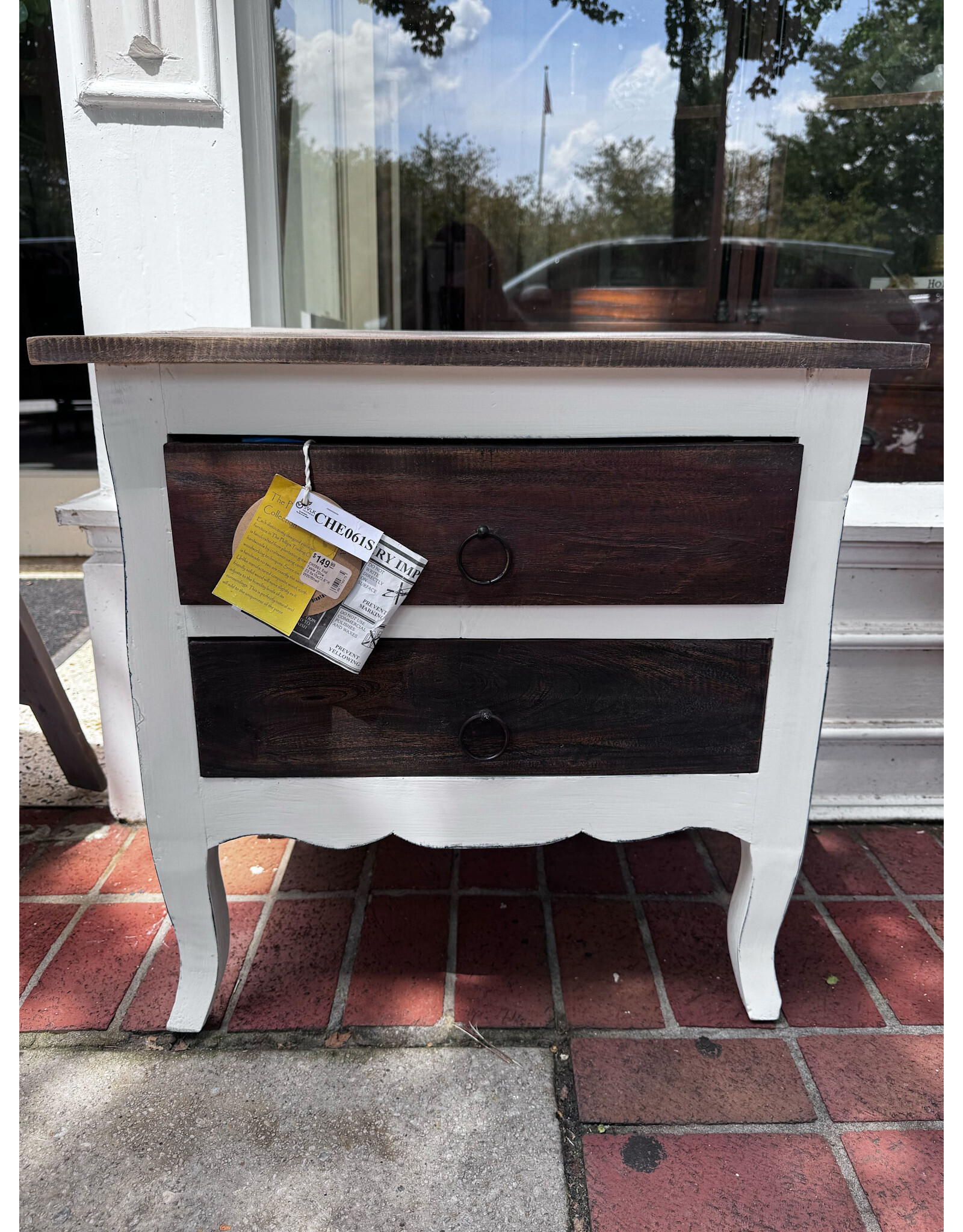 CHE061 End Table 2Drw 23.6x15x23.6"H