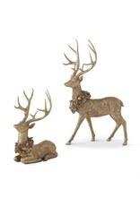 Resin Gold Reindeer 2 styles, each 55459A