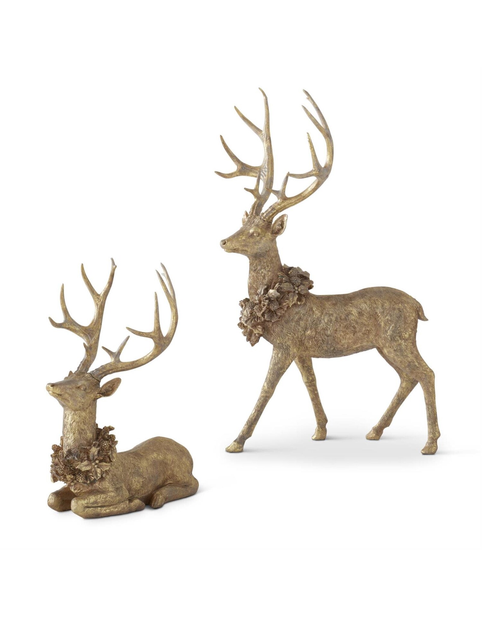 Resin Gold Reindeer 2 styles, each 55459A