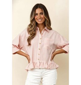 Plus Collared Btn Dn Shirt w/ Pocket HCT7312AX