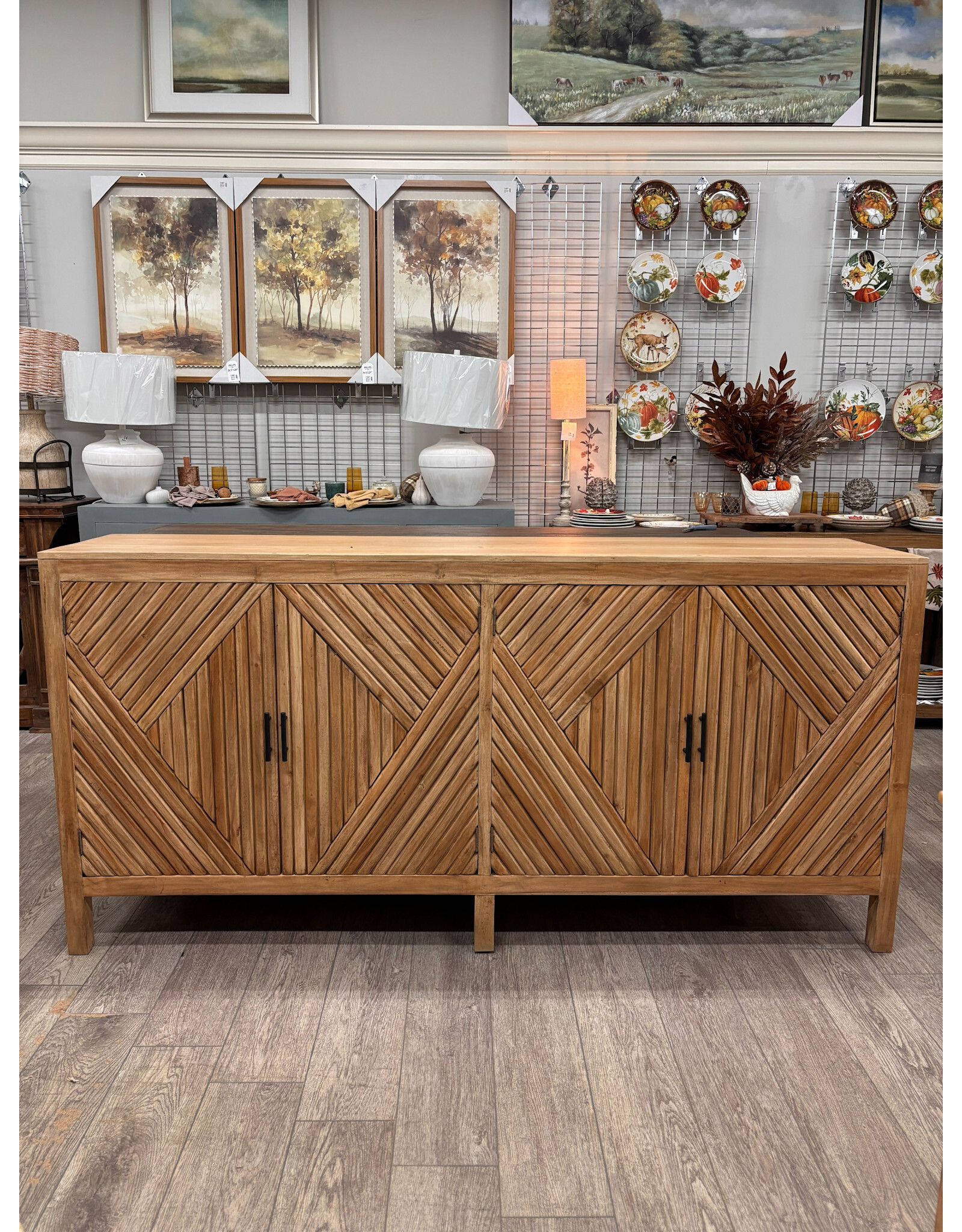 CAB620 SO Aurora Crdnza 4Dr Wd Legs 79.1x17.7x38.6"