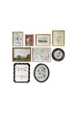 Wood Framed Glass Wall Décor DG1001