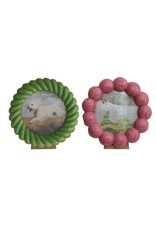 Ball/Twisted Photo Frame, 2 Styles (Holds 4" x 4" Photo) each DG1285A