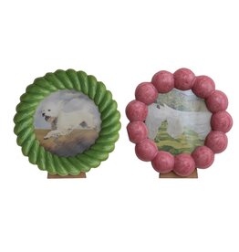 Ball/Twisted Photo Frame, 2 Styles (Holds 4" x 4" Photo) each DG1285A