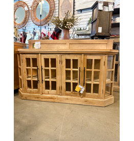 CAB930 Glazed Display Crednza 4GD Bar Handles 70.8x15.7x35.3"H