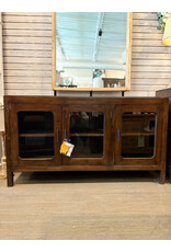 CAB593-SO Urban Glz Sdboard 3GD Bar Handls Wd Legs  60.2x20.1x33.8"H