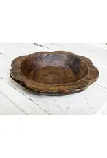 Flower Dough Bowl Natural, Handmade