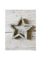 Star Dough Bowl, White Handmade