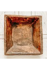 Square Wooden Bowl, Handmade