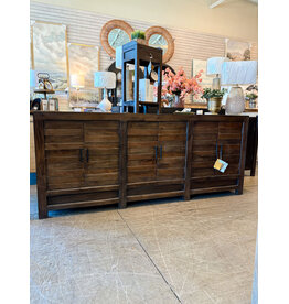 CAB634 Modern Credenza 6Panel Doors 80.7x20.1x33.8"H