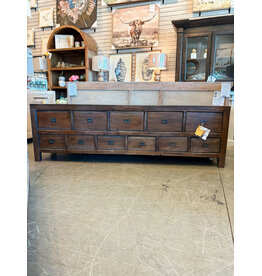 CAB637 Old City Credenza 11drw w/RG 82.2x17.7x25.2"H