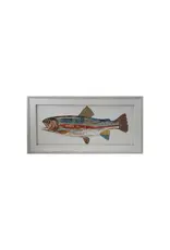 Framed Shadow Box Wall Décor w/ Fish DG0711