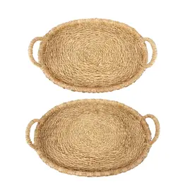 Hand Woven Tray w/ Handles AH1245
