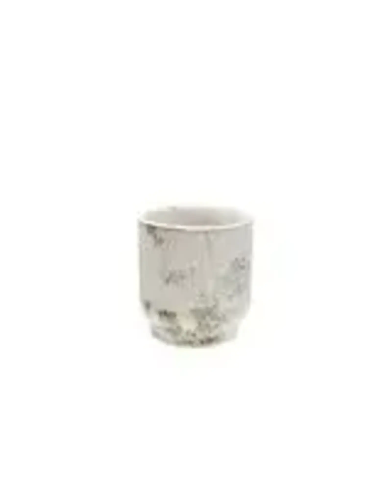 Stoneware Planter, Reactive Glaze, Blue & White AH3939