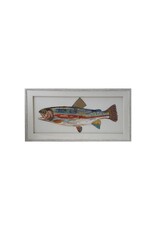 Framed Shadow Box Wall Décor w/ Fish DG0711