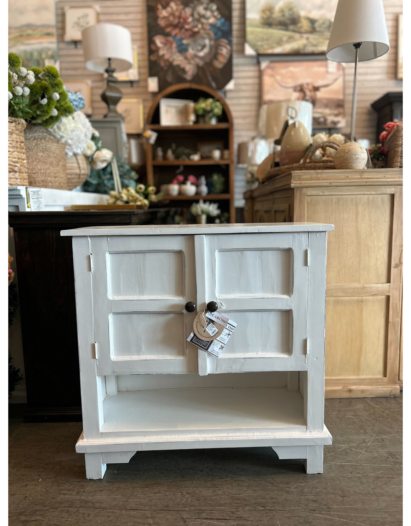 CAB1786 Panel Tansu Cabinet 29.8x12x29.8"H