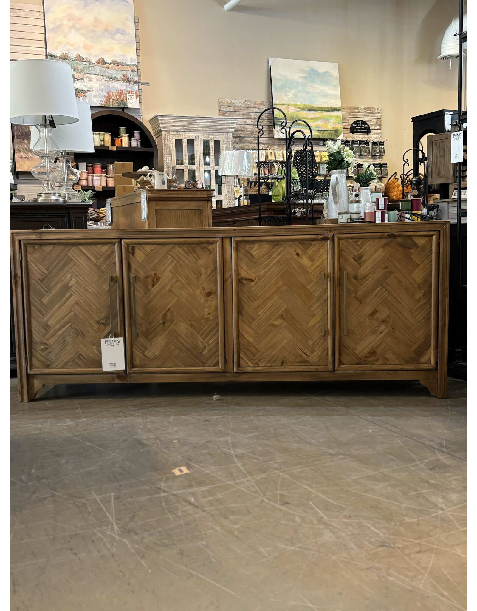 COM 2501 Dallas 4 DR Console 79x18.25x32