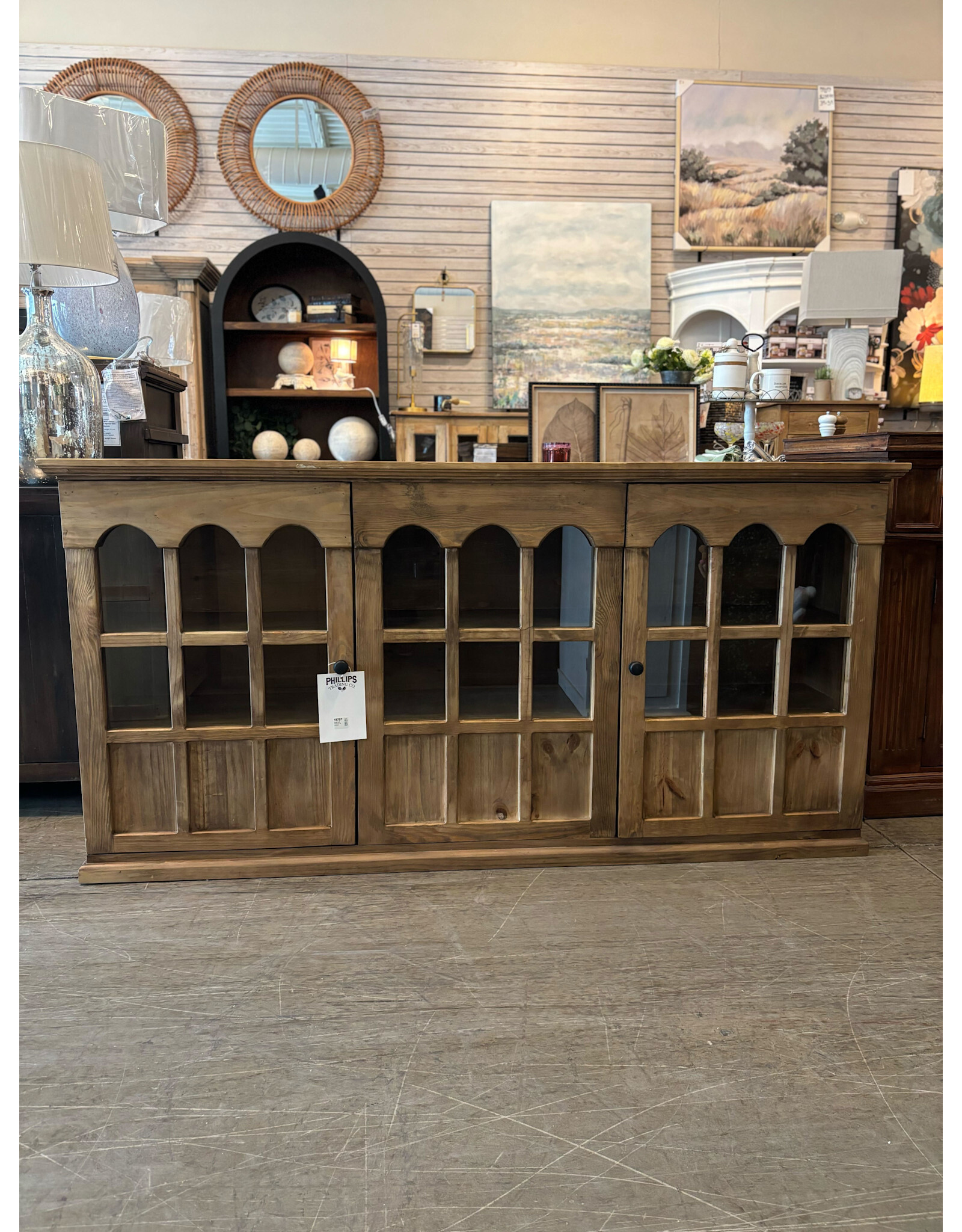 COM 2525 Waden 2 dr console 72 x 15.9 x 36 Wheat