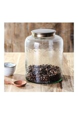 8.3" GLASS CANISTER W/LID