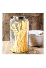 11.4" GLASS CANISTER W/LID