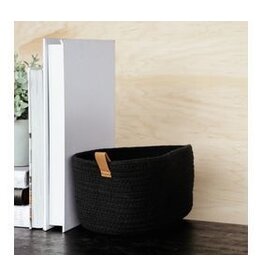 12.5" X 8.5" LARGE EBONY BASKET