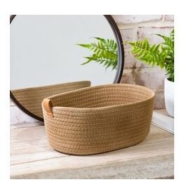 12.5" X 8.5" LARGE KHAKI BASKET