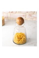 7" GLASS CARAFFE W/ WOOD BALL TOP