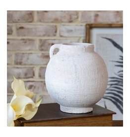 7.3" WHITE JUG VASE