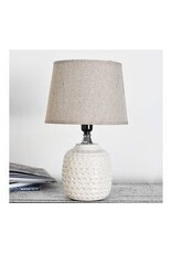 WHITE SCALLOP LAMP