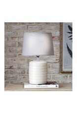 WHITE WAVY STRIPE LAMP