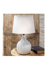 WHITE DIMPLE PATTERN LAMP