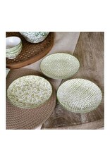 6.5" 3 ASST GREEN FLORAL/DOT