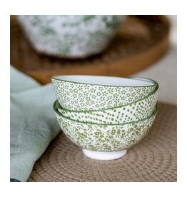 4" 3 ASST GREEN FLORAL/DOT