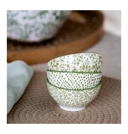 3" 3 ASST GREEN FLORAL/DOT