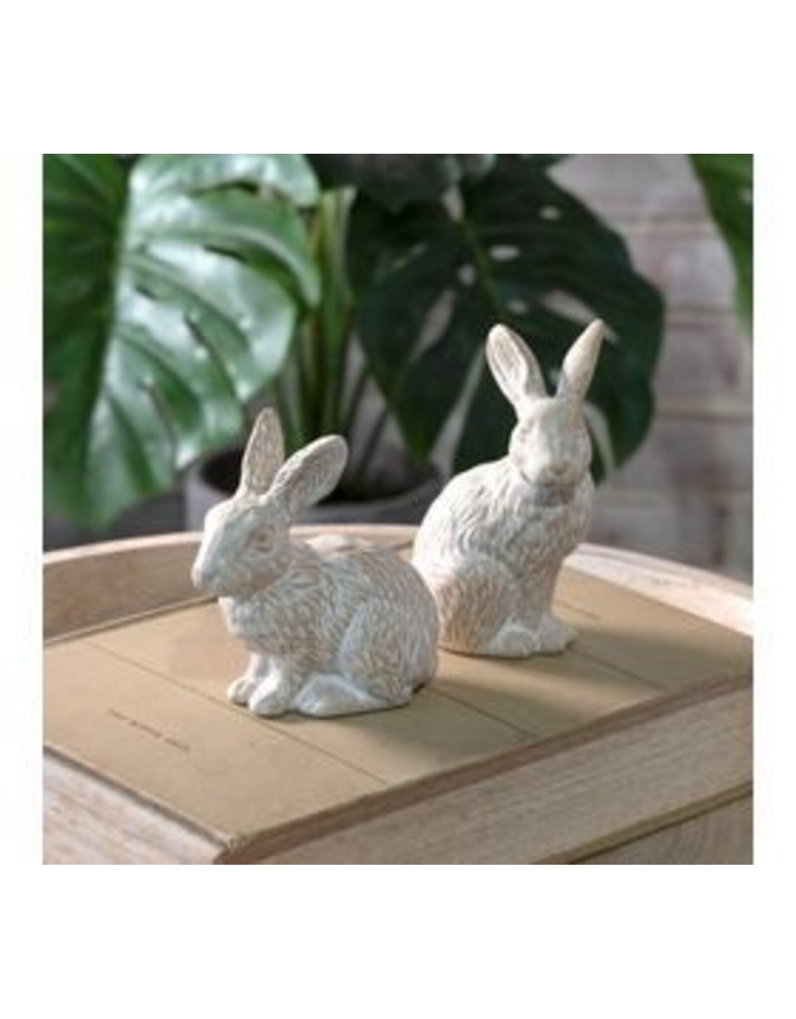 2 ASST. CERAMIC BUNNIES