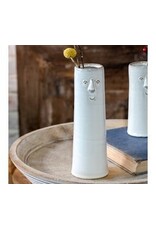 8.3" FANCY WHITE FACE VASE