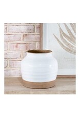 9.5" TWO TONE CERAMIC VASE