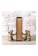 S/2 GOLD MICE BOOKENDS