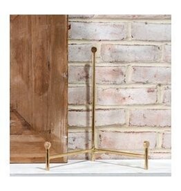 14" BRASS STRAIGHT BACK EASEL