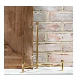 12" BRASS STRAIGHT BACK EASEL