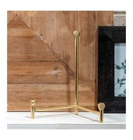 10" BRASS STRAIGHT BACK EASEL