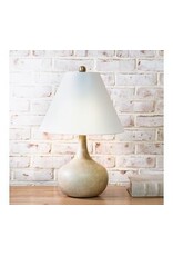 22" HONEY BEIGE CERAMIC TABLE LAMP