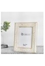 10.6" WOOD BEADED PHOTO FRAME