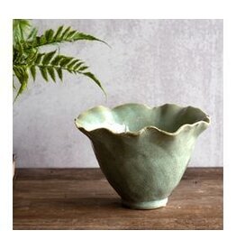 7.5" LT. GREEN DECO PLANTER
